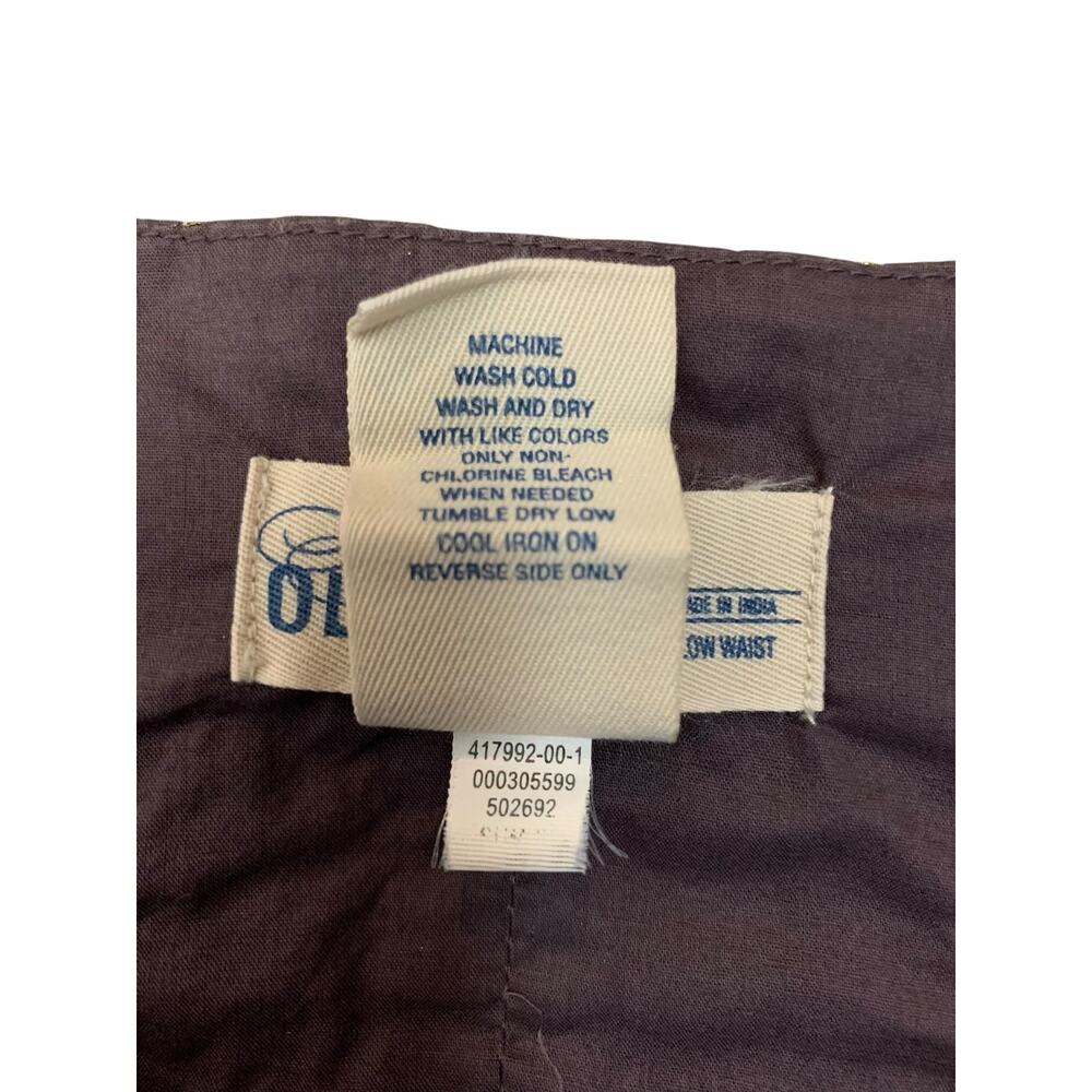 Old Navy Flared A-Line Skirt Brown Purple Cotton Knee Length Women's 6 - Picture 7 of 7